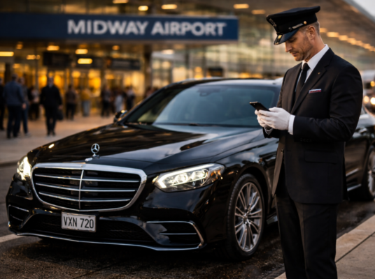 Midway airport luxury black car service