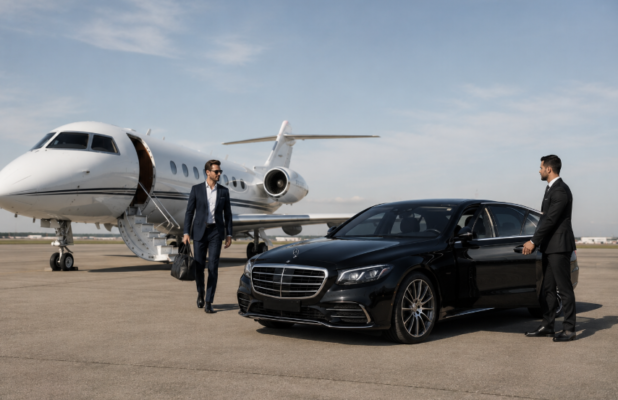 Black car service for private jet terminals in Chicago