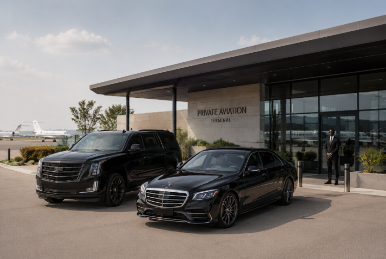 Chicago private jet airports limo service