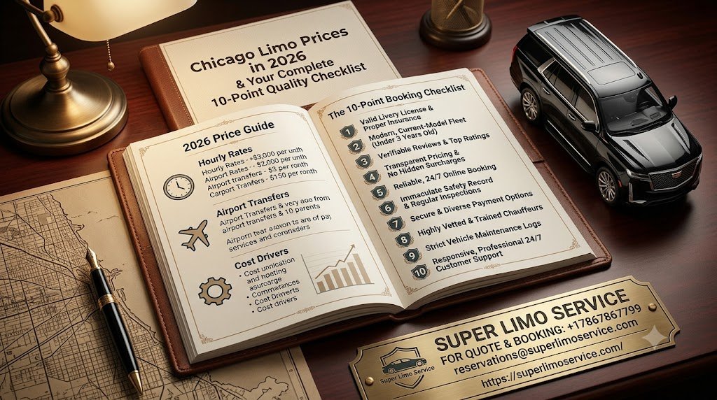 Chicago Limo Prices in 2026- Hourly Rates, Airport Transfers & What Drives Cost