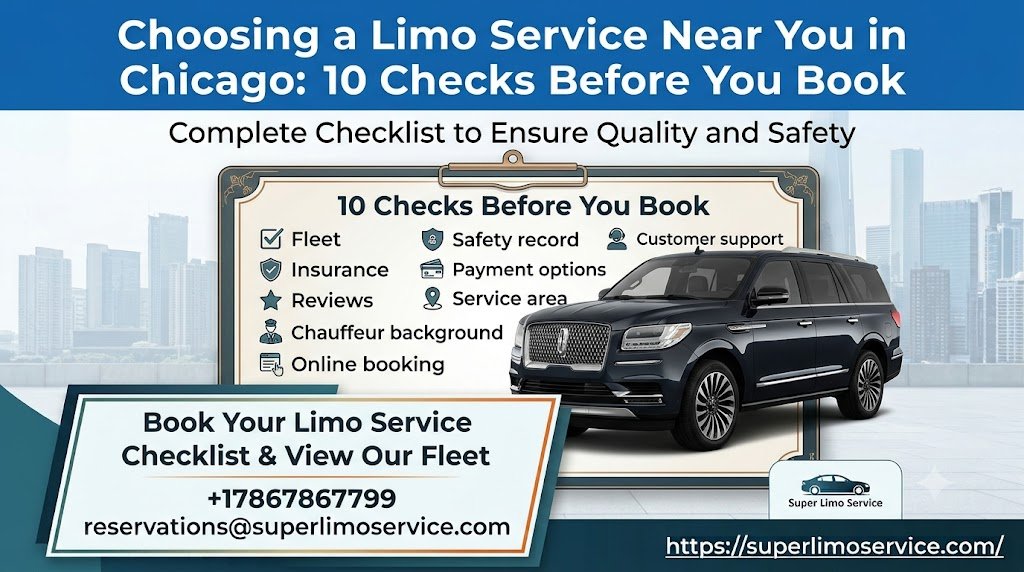 Choosing a Limo Service Near You in Chicago- 10 Checks Before You Book